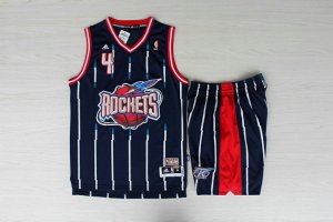 Maillot De Basket Houston Rockets Engrener Retro Bleu Survetements et Short